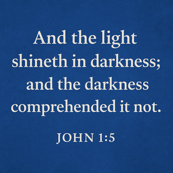 light shineth in darkness