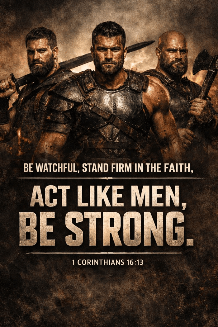 Be Strong- Act Like Men