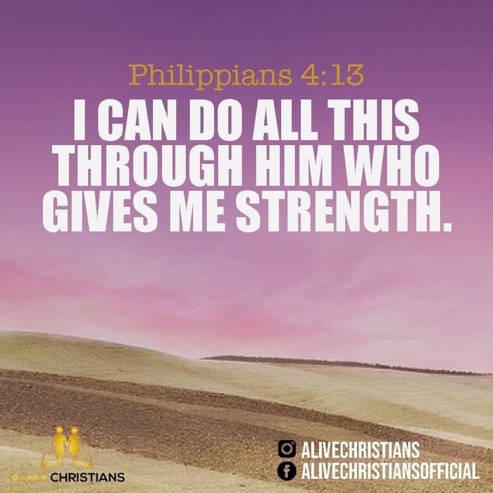 never Give up - Christ gives strength