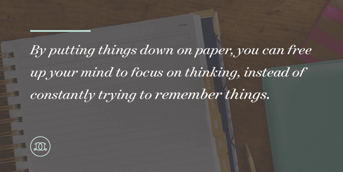 5 Reasons Why Writing Things Down Helps Your Productivity