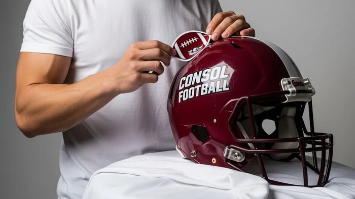 Custom Football Helmet Stickers