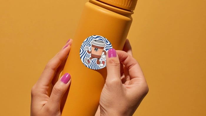 custom packaging stickers