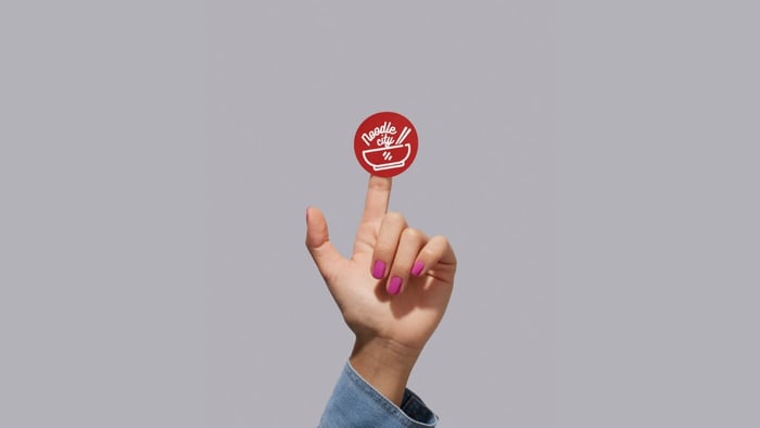 custom sticker with logo