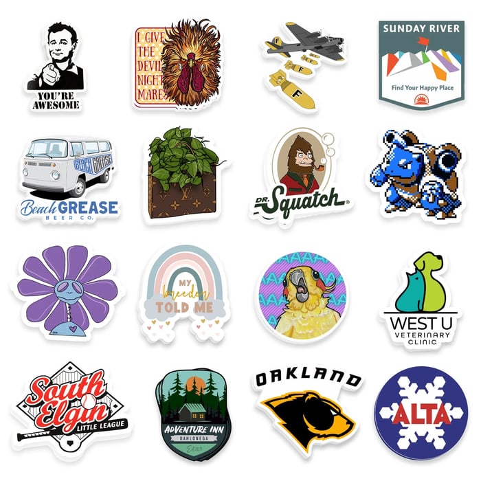 die-cut stickers, design tips for custom stickers