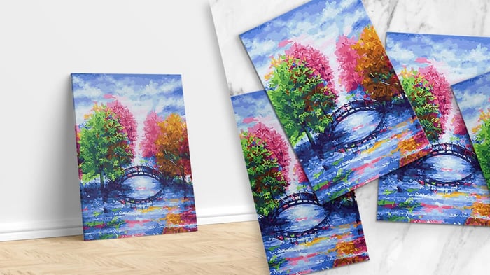 How to Turn a Physical Painting into Sellable Prints