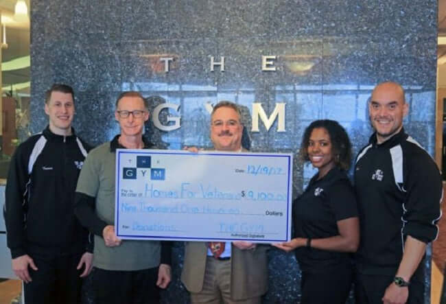 The GYM of Montvale Fundraiser for Homes For Veterans December 2018