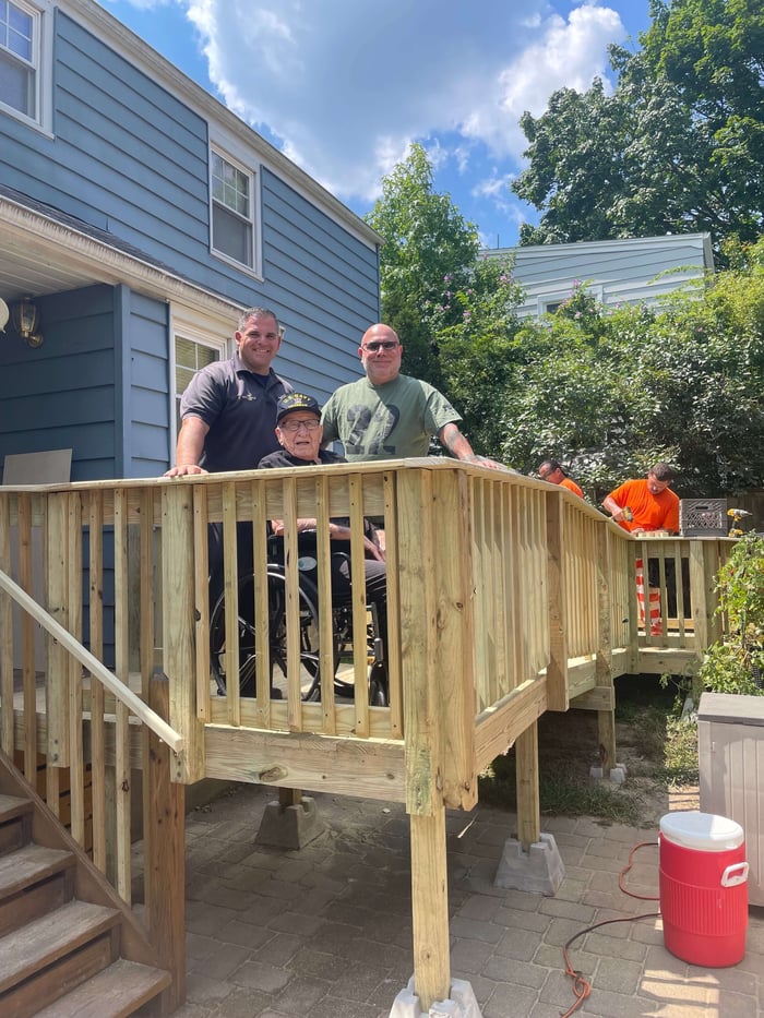 Elderly Veteran Trapped Inside Home, Gifted New Ramp!
