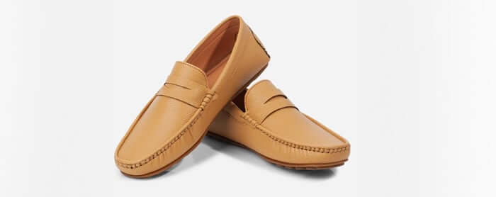 yellow casual loafers
