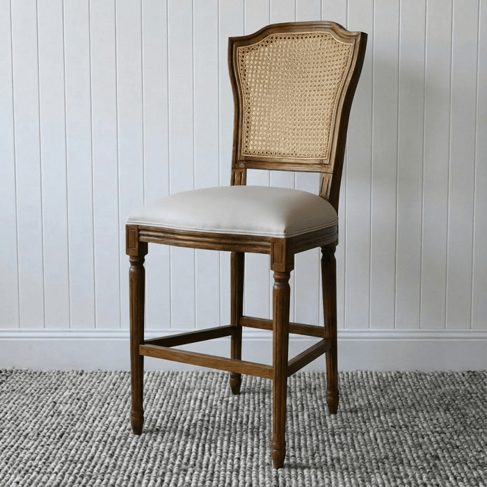 Leather dining chairs and stools