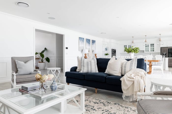 hamptons living room