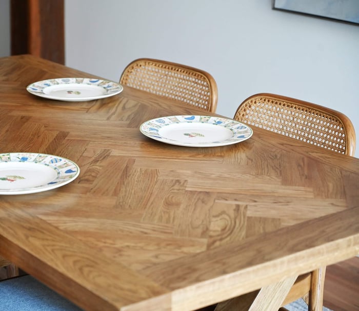 hamptons oak dining table solid