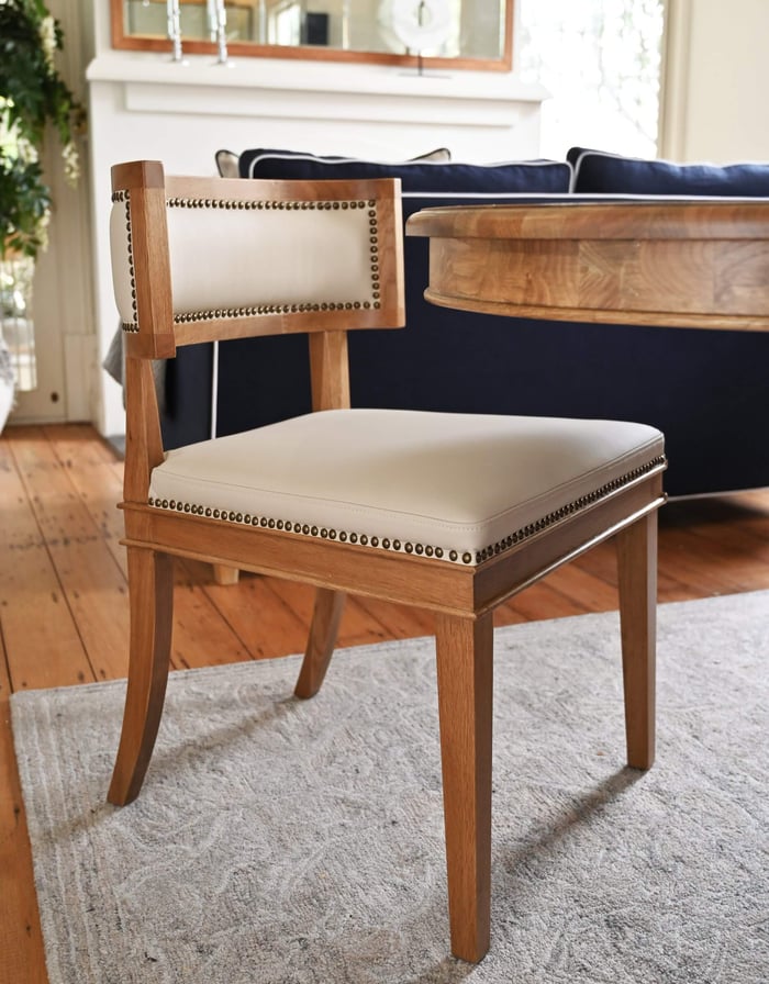 Leather dining chairs and stools