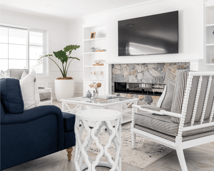 Hamptons lounge and armchair