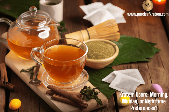 Kratom Users: Morning, Midday, or Nighttime Preferences?