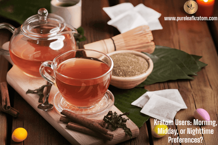 Kratom Users: Morning, Midday, or Nighttime Preferences?