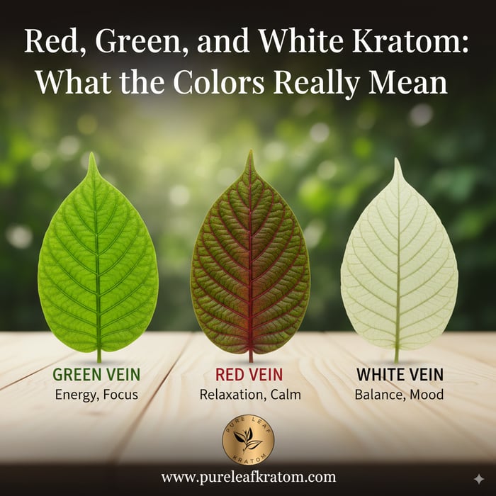 Red, Green, and White Kratom: What the Colors Really Mean
