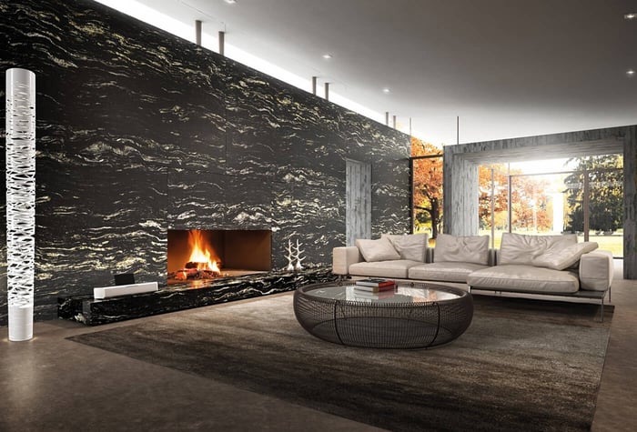 Leathered Black Forest Granite: A Novel Stone For Interior