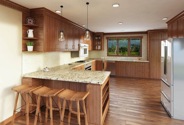 U Shape Kitchen Design