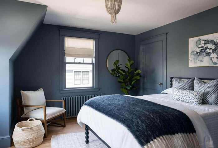 Walls In Navy Blue