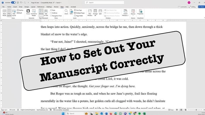 Set Out Your Manuscript