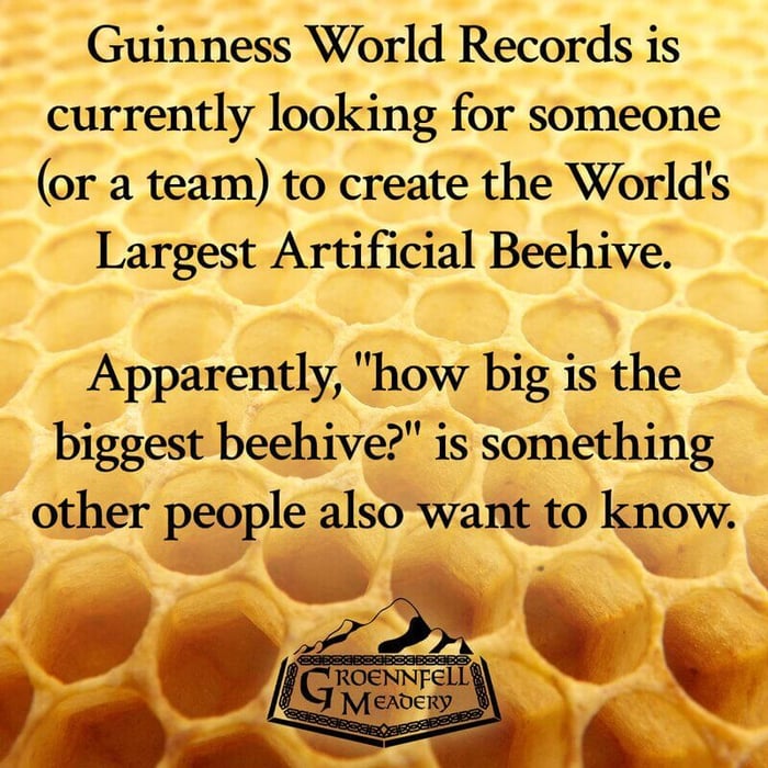 THURSDAY FUN FACT 10-29: LARGEST BEEHIVE