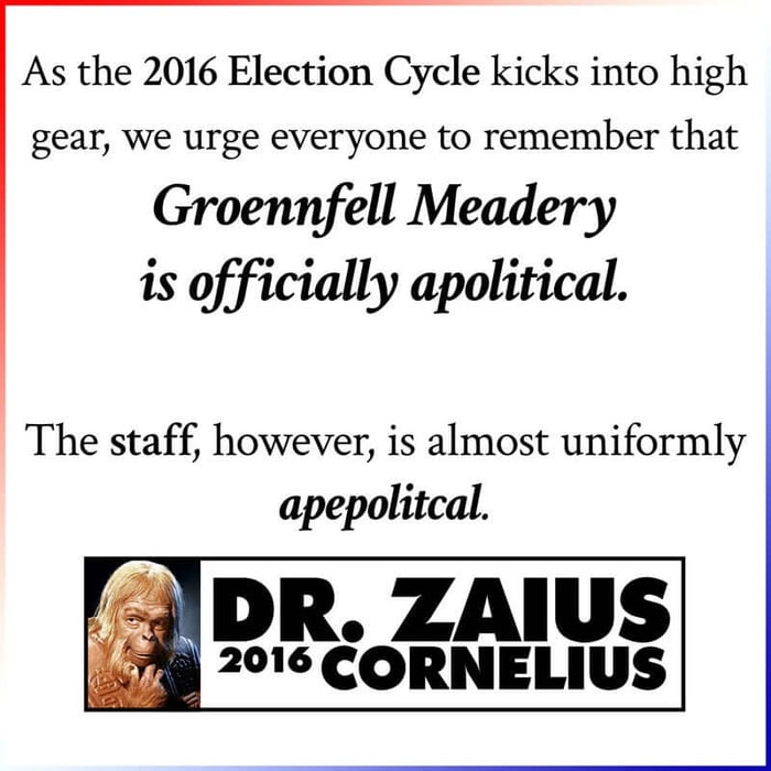 Thursday Fun Fact 3-3: Apepolitical