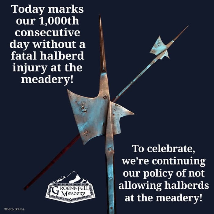 Thursday Fun Fact 7-21: Halberd Safety