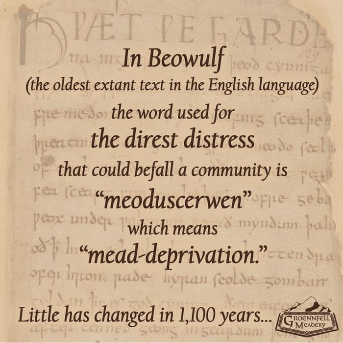 Thursday Fun Fact 7-5: Mead-Deprivation