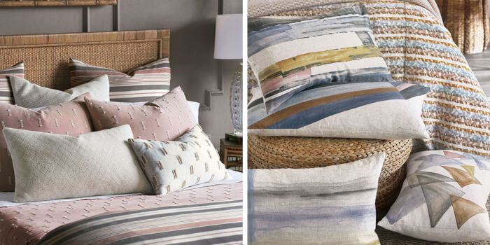 Luxury pink decor and pillows by Eastern Accents