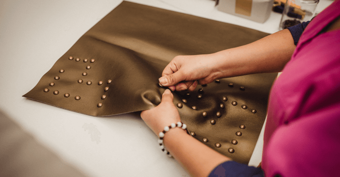 Nailed it: using nailheads in home textiles