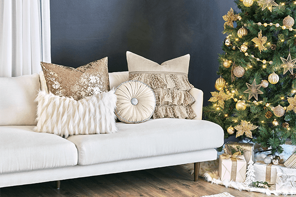 glam holiday decor