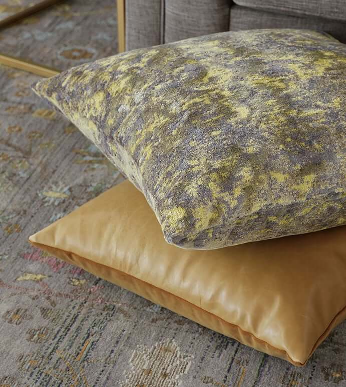 Byzantine Printed Velvet Accent Pillow