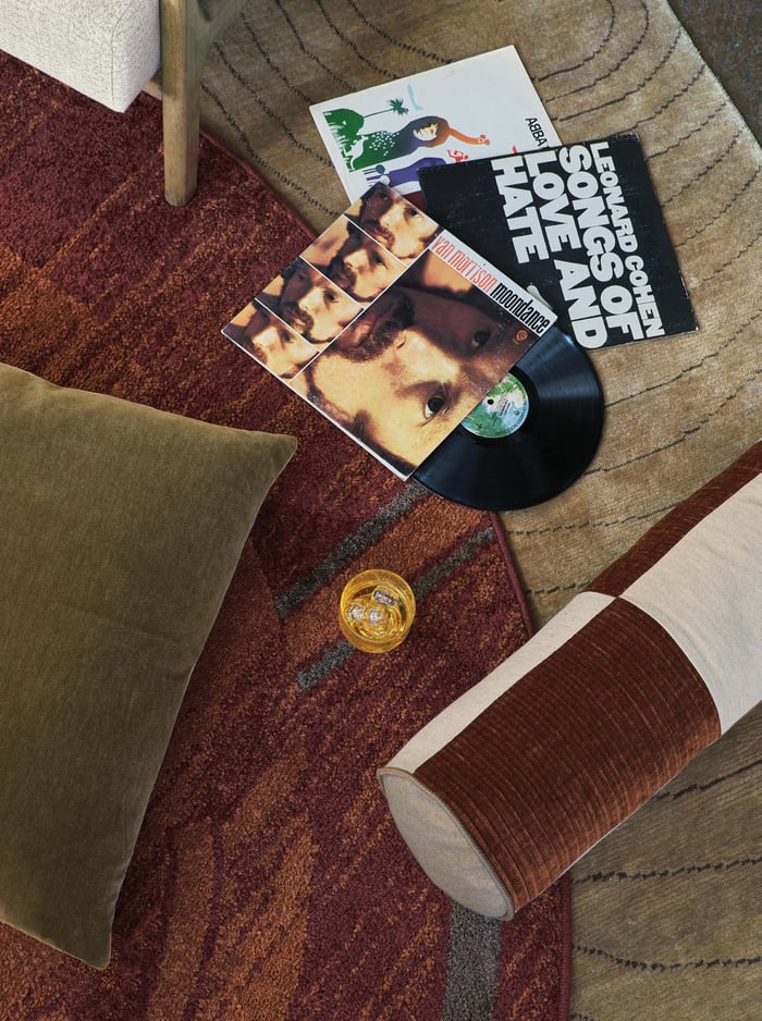 retro chenille pillow