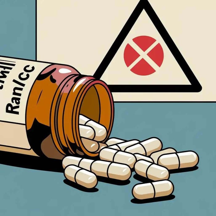 Rapamycin medication bottle highlighting potential side effects and safety concerns for longevity protocols