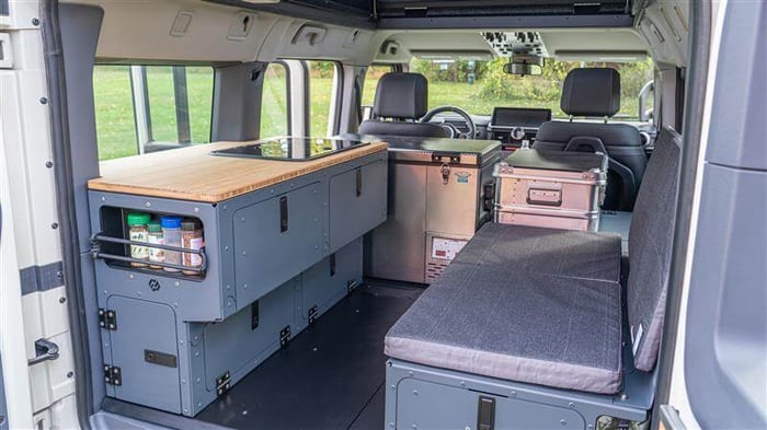 A complete interior living system in our overland-ready Ineos Grenadier.