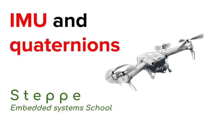 Attitude estimation using IMU and quaternions