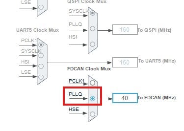STM32 CAN CLock Source