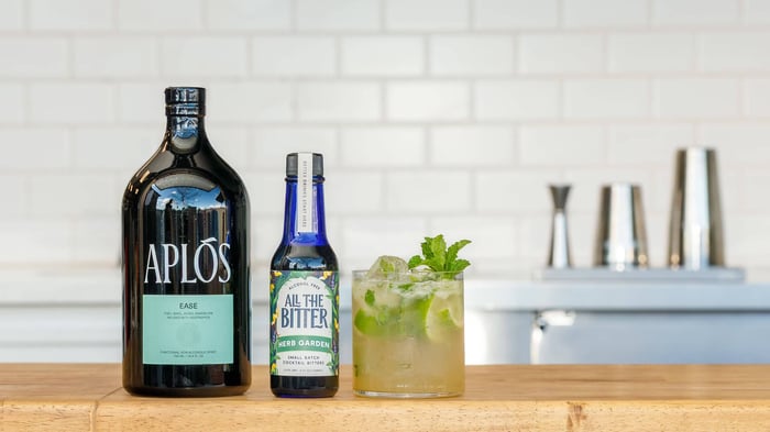 Easy Does It, a non-alcoholic mocktail recipe inspired by the Caipirinha and Mojito.