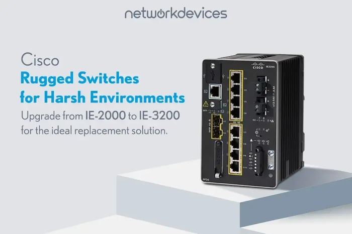 Cisco rugged switches for harsh environments featuring the Catalyst IE-3200, the ideal replacement for the IE-2000, designed for industrial-grade reliability and performance.