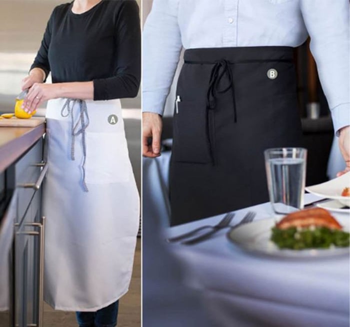 Where Can My School Cafeteria Get Bistro Aprons in Case Packs?