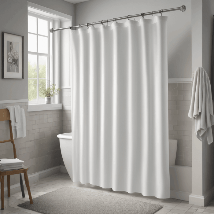 Hookless shower curtains
