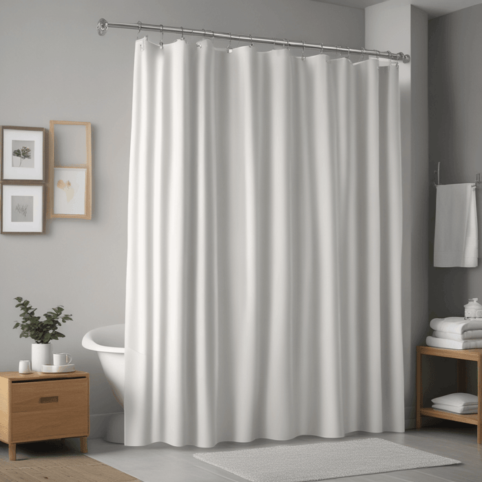 Hookless shower curtains