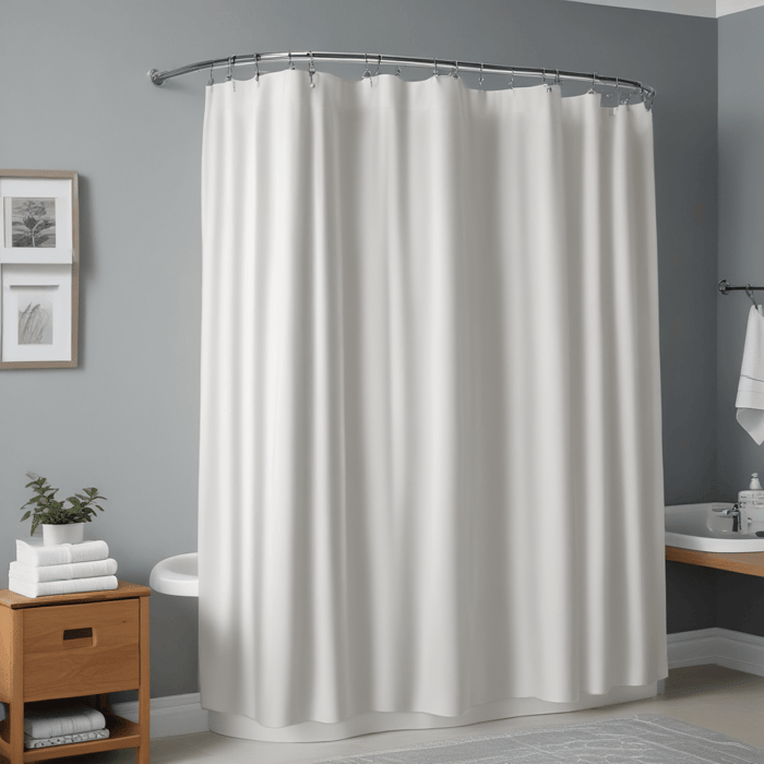 Hookless shower curtains