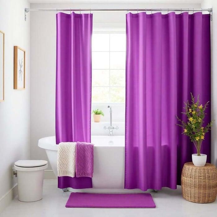 polyester shower curtains