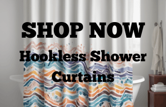 SHOP NOW - Hookless Shower Curtains