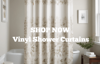 Shop Now-Vinyl Shower Curtains