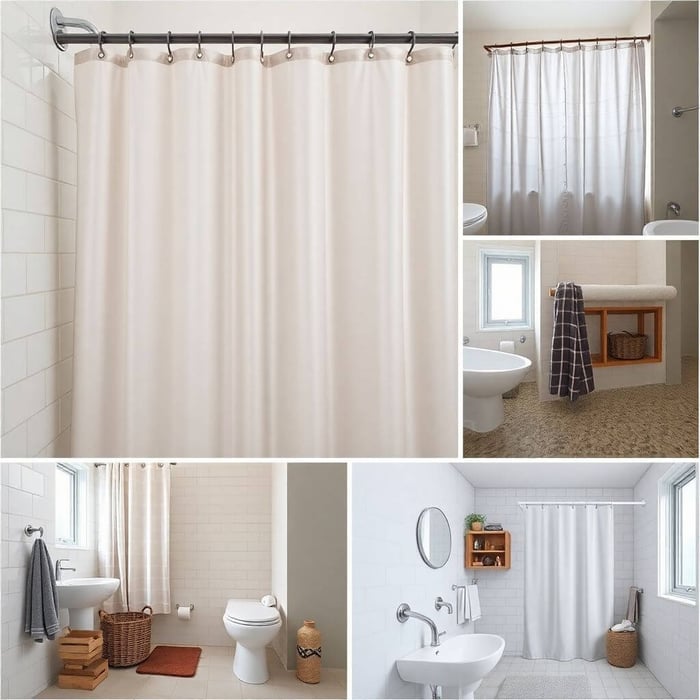 vinyl shower curtains