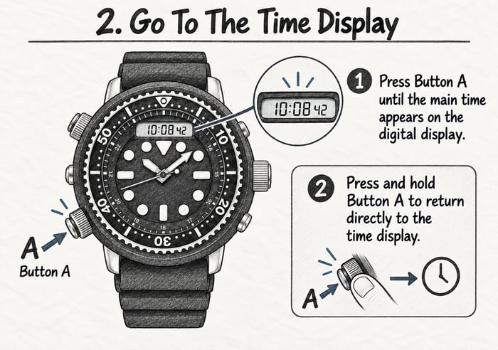 Seiko Prospex SNJ025P | How To Time Desplay