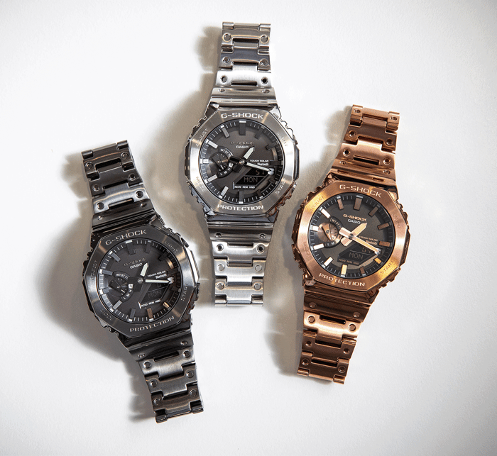 G-Shock Goes Full Steel With Its CasiOak