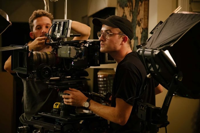Director of Photography Gabe Harden on set